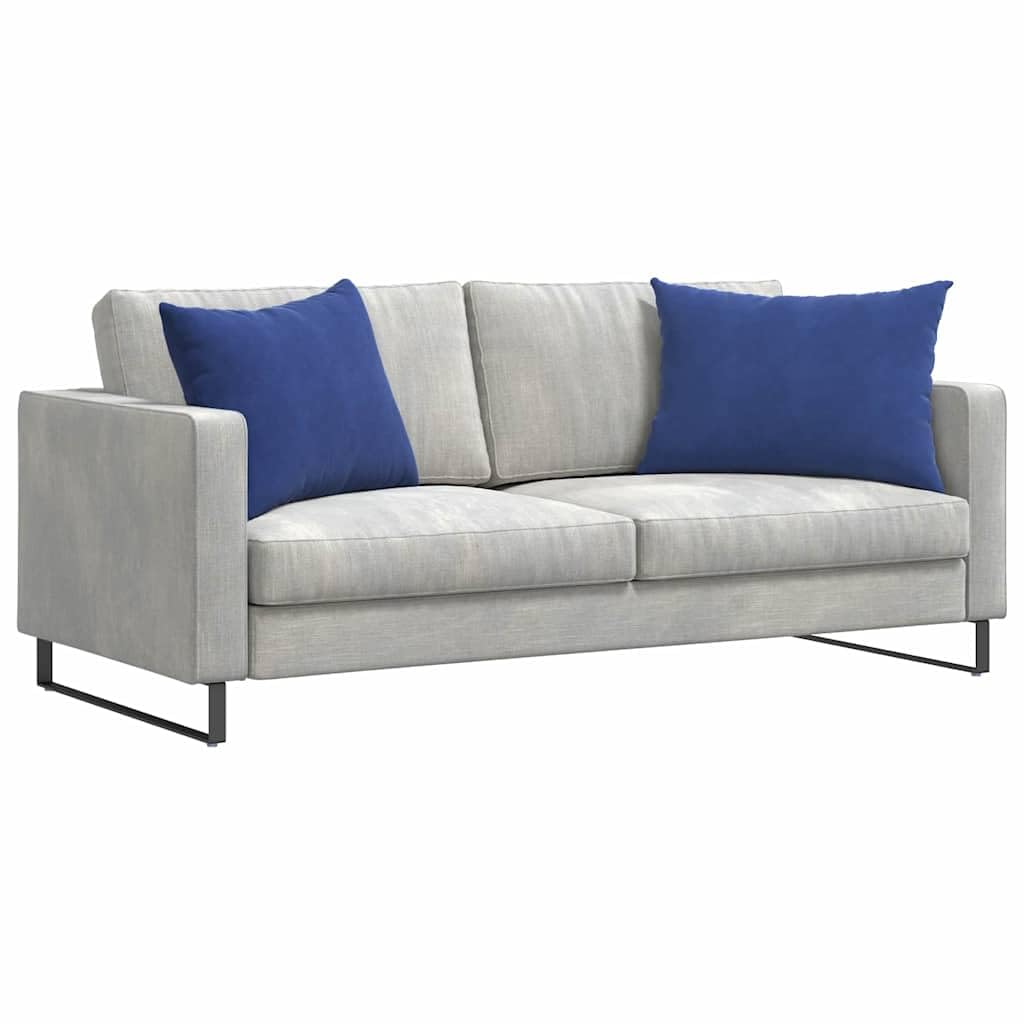 Cuscino Divano 2 Pezzi Blu Polizia 70x50cm Tessuto a Coste, Imbottito e Morbido, Ergonomico per Soggiorno, Ufficio, Sala da Pranzo, con Rivestimento Sfoderabile, Lavabile, Antiscivolo