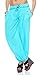 Produktbild Malito Damen Pumphose in Unifarben | leichte Stoffhose | super Freizeithose für den Strand | Haremshose - lässig 3417 (Babyblau)