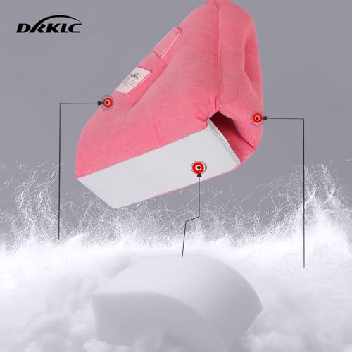Image of Heel Protector Cushion Pillow to Relieve Pressure from Sores and Ulcers, Adjustable Foot Pillow for Bedridden Patients Supplies, Ankle Pillow for Heel Pain (Improved Version (Red - 1 Pc))