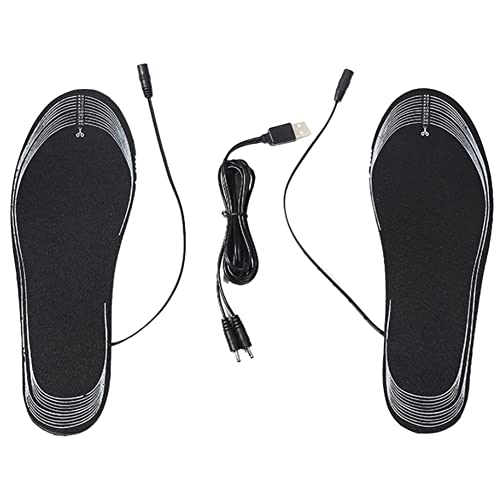 電熱インソール 中敷き ヒートインソール ホットインソール インソール足温器 発熱インソール USB加熱式 自由にカット 電気で足元あったか 足暖かく 防寒対策 冷え性解消 冬用足温器暖房 水洗い可能 発熱インソール 男女兼用