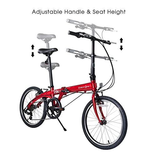 Dahon VYBE D7 Folding Bike, Lightweight Aluminum Frame;