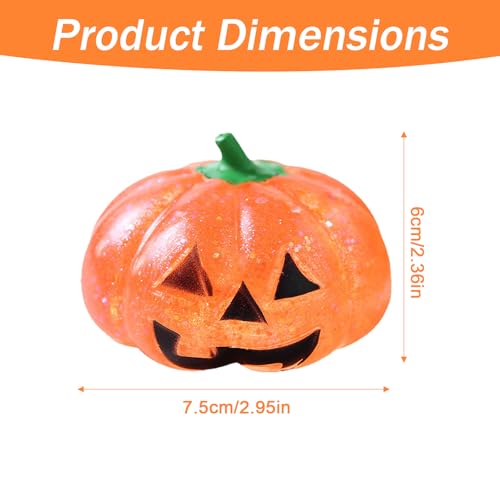 svpfuo Halloween Stressball, Kürbis Antistressball, Anti Stress Bälle für Kürbis Party, Eine Langsame Blowback Stress Relief Spielzeug, es Eignet Kinder, Freunde