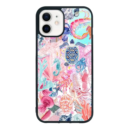 qizjio Trendy Coastal Phone Case Shockproof Protective Collage Beach Preppy Phone Cases for iPhone 11 Ocean