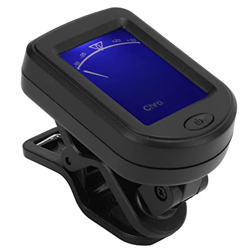 Gitarren-Stimmgerät Zum Anklippen, Wiederaufladbares Gitarren-Stimmgerät, Metronom, Hochpräzises Violin-Stimmgerät mit Automatischer Abschaltung für Folk-Gitarren-Violine