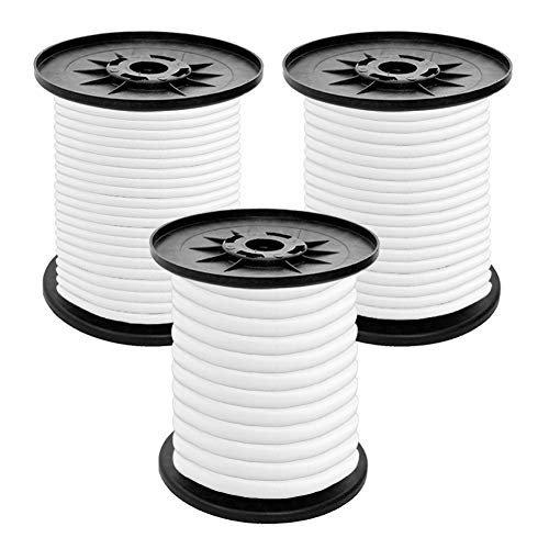 S SIENOC 4-10mm Corde ¡§|Lastique ¡§|Lastique de Corde ¡§|Lastique pour Attacher Une remorque Marine 5M-20M? (4mm-20M, Blanc)