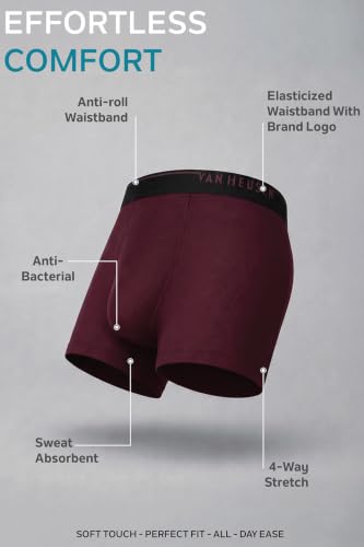 Image of Van Heusen Men Trunk - Pack of 1 | Premium Innerwear | 4 Way Stretch | No Ride Up | Super Soft on Skin - Feels Like Butter | Premimum Handfeel | Solid Colors | Style 30047