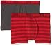 Produktbild Puma Herren Striped Boxer 2er Pack, Mehrfarbig (Rot), S, 651001001