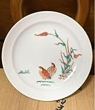 重要無形文化財 十四代 酒井田柿右衛門 錦 粟鶉文 額皿 飾り皿 飾皿 皿