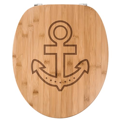 Mr. & Mrs. Panda WC Sitz Anker Treue - Geschenk, Toilette, WC-Sitz, Geschenk Jahrestag, Motiv Liebe, Klobrille, Klodeckel, Treue Geschenk,