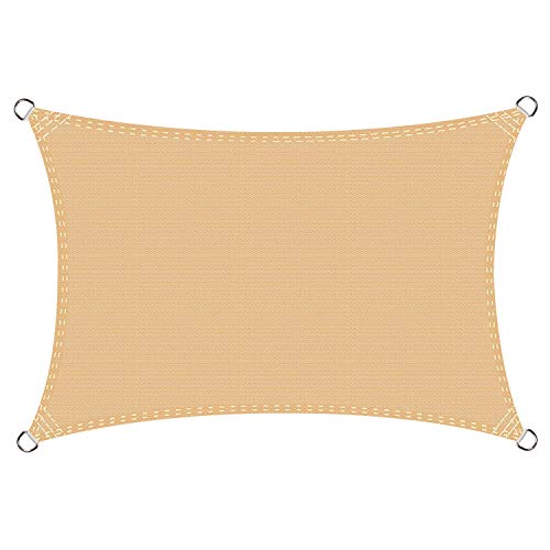 GOUDU Toldo Vela de Sombra Rectangular Toldos IKEA Prevención Rayos UV Solar...
