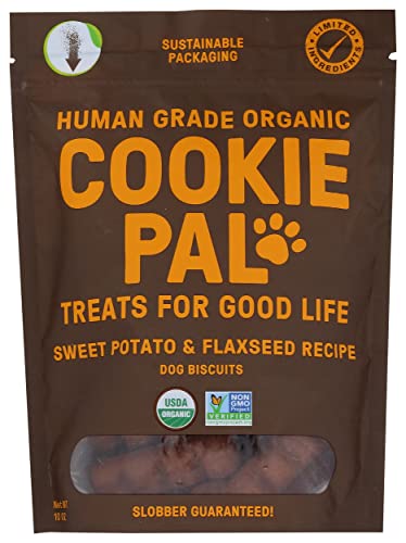 Cookie Pal Organic Sweet Potato and Flaxseed Recipe Dog Treats, Gluten Free, 10 Ounce (Pack of 8) Cookie Pal Organic Sweet Potato and Flaxseed Recipe Dog Treats, Gluten Free, 10 Ounce (Pack of 8)
