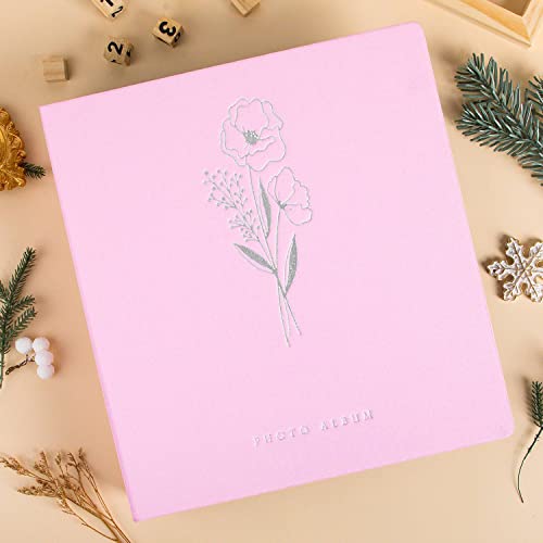 Lanpn Photo Album 4X6 600 Pockets Photos, Linen Cover Large Picture Albums Holds 600 Horizontal And Vertical Photos Pink #TOP4