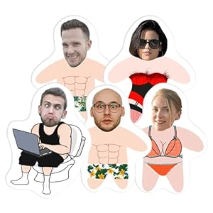 Custom Face Pillow with Funny Body Personalized Face Pillow with Your Picture Hilarious Gift for Birthday Chirstmas Valentine’s Day