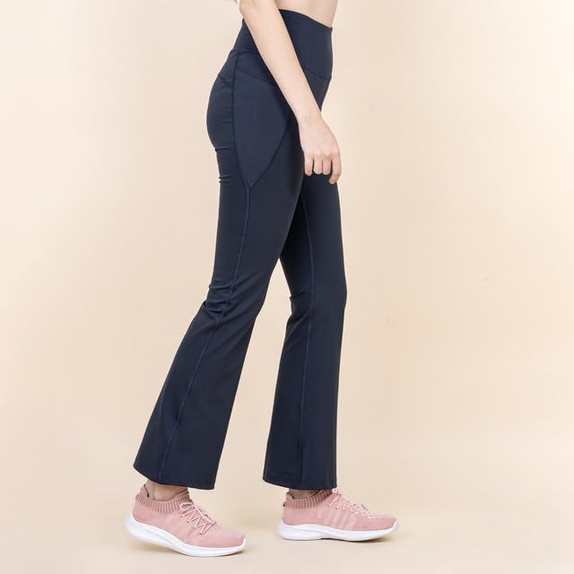 Image of 3rd Planet Women's High Waist Activewear Leggings | 4-Way Stretch, Sweat-Wicking, Non-See-Through Gym & Yoga Tights with Side Pockets | Comfortable Slim Fit Pants for Workout, Running & Fitness