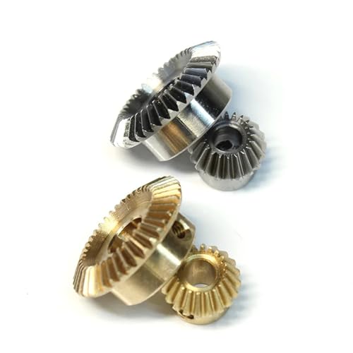 Engranaje cónico recto miniatura de cobre de 20 dientes y eje de 6mm para proyectos 3