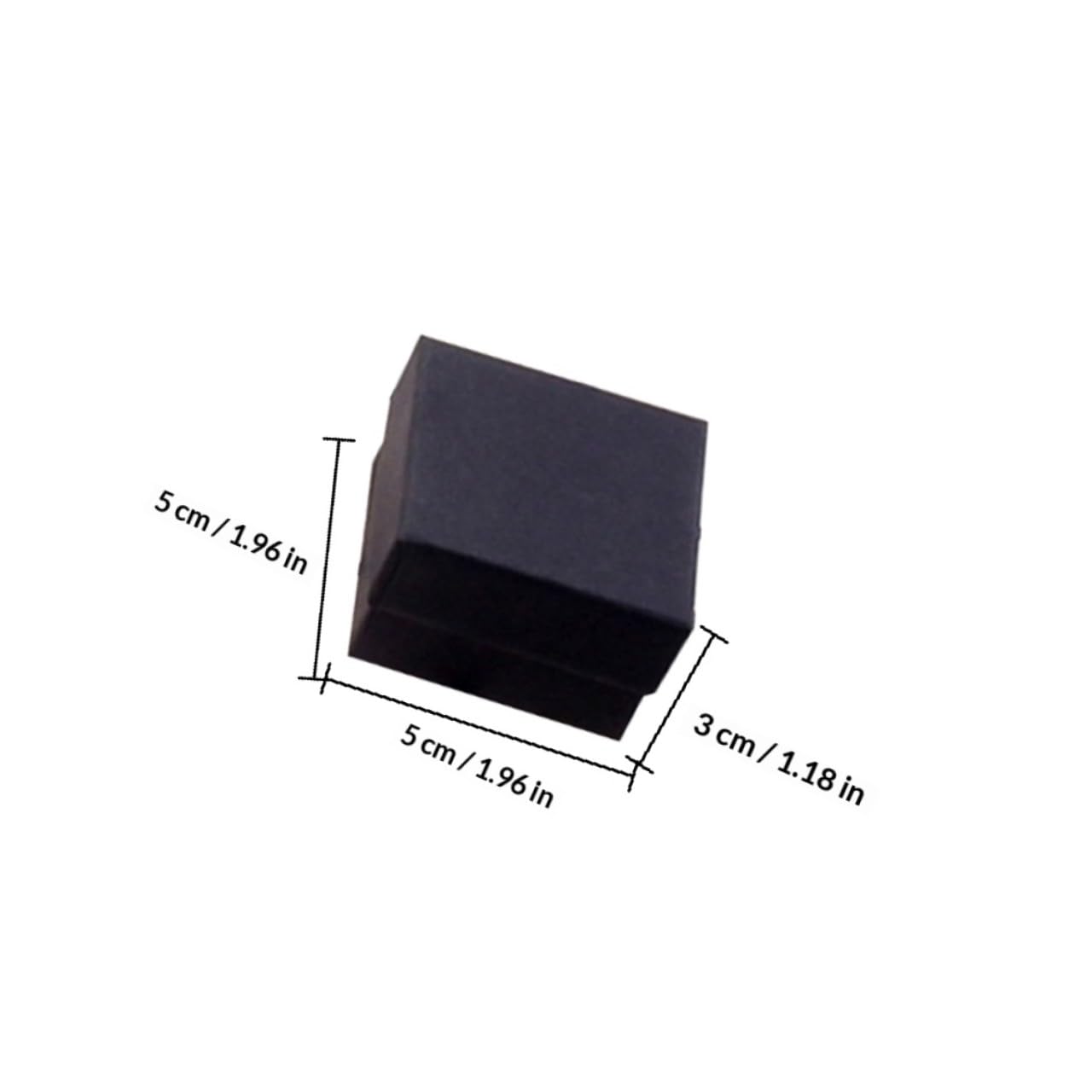 Ipetboom Organizzatore di Gioielli 72 Pezzi Scatole Portaoggetti in Cartone Pieno Nero 5X5X3 CM Imbottitura per Conservare Collane e Bracciali