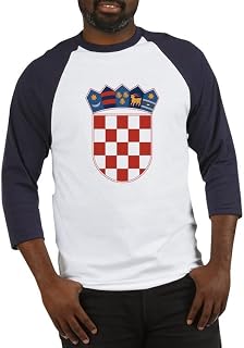 CafePress Croatia Coat of Arms Baseball Baseball Shirt