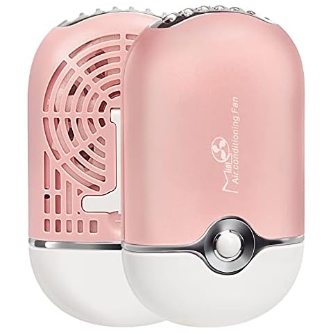 Arofaue USB Mini Eyelash Fan Portable Mini Fan Rechargeable Electric Air Conditioning Blower for Eyelash Extension (Pink) Cover