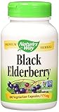 Nature's Way Black Elderberry, 575 milligrams 100 Veggie Capsules Pack of 1