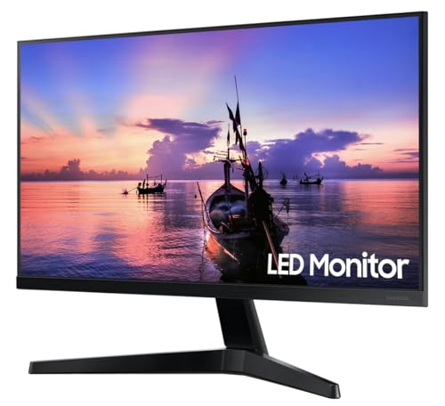 Image of Samsung 27 inch Computer Monitor (2026 Model) - FHD 1080p Display, 75Hz, AMD FreeSync, HDMI, 3-Sided Border-Less, Ideal for Home & Business, Dark Blue Gray w /DKZ USB Port Expander