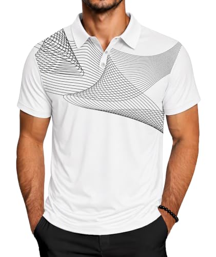 Image of ZITY Golf Polo Shirts for Men Short Sleeve UPF 50+ Athletic Tennis T-Shirt