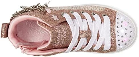 Skechers Kids Girls TWI-Lites 2.0-Twinkle Charm Sneaker, Rose Gold, 1 Little Kid | Image 1