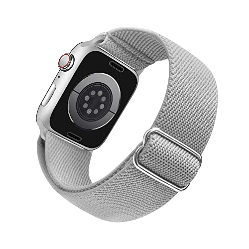 Arae - Correa elastica compatible con Apple Watch de 45 mm, 44 mm, 42 mm, 42 mm, comoda correa deportiva ajustable para iWatch S