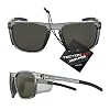 Riley Navigator X Safety Glasses Anti-Fog, Scratch/Impact Resistant & Polarized Lenses, Lightweight Full-Frame for Work, Outdoors, Active Lifestyles, Gray