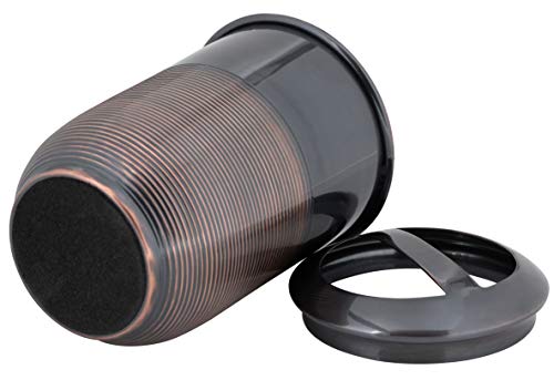 Buffalo Brand Trading Company, Heavyweight Brass, Oil Rubbed Bronze Finish, Toothbrush Holder, 2.75 Inches By 4.5 Inches #TOP1