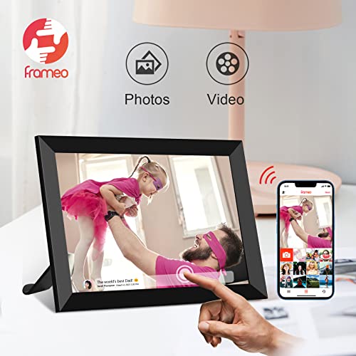 Frameo 10.1 Inch Wifi Digital Picture Frame 1280X800 Hd Ips Touch Screen Smart Cloud Photo Frame With 16Gb Memory, Auto-Rotate, Wall Mountable, Easy Setup To Share Photos Or Videos Via Frameo #TOP2