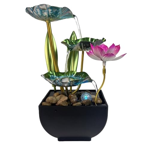 Tabletop Water Fountain, Home D&eacute;cor Soothing Sound Machine - Automatic Pump, Deep...