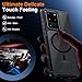Guizzcg for Samsung Galaxy S20 Ultra Magnetic Case - [Compatible with Magsafe Accessory][Military Drop Protection] Soft TPU Bumper + Translucent Matte Back Cover for S20 Ultra, Matte Black