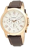 fossil damen chronograph leder Water resistant up to 50m: Wearable while swimming in shallow water