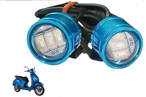 Blue colour 6 Led Strobe Light for Bike | Warning Emergency Police Light | Motorcycle Strobe Light | Compatible with Bajaj Chetak