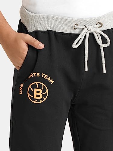 Image of Urbano Juniors Boy's Regular Fit Cotton Jogger Track Pants Stretch