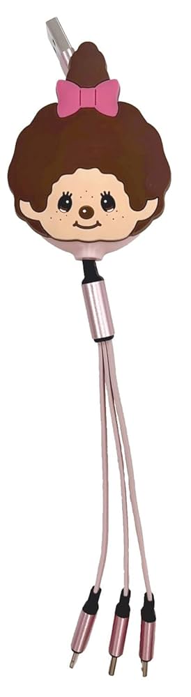 Amazon.co.jp: モンチッチリール式マルチ充電ケーブル