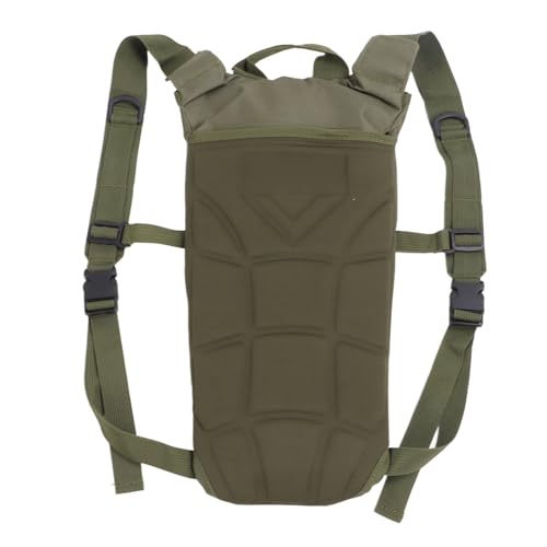 Mochila de Hidratación, Diseño de Paja, Mochila de Agua Multifuncional de Tela Oxford de Gran Capacidad para Acampar y Correr (OD Verde)
