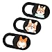 IMNEXT2U Laptop Camera Cover Slide 3 Pack Ultra Thin Slide Computer Webcam Covers for Echo Show, iPhone, iPad, Tablet, Chromebook, PC - Pug