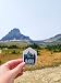 Vagabond Heart Glacier National Park Patch - Montana Iron On Travel Badge - Glacier Patch - Montana Souvenir