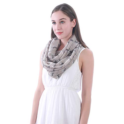 Lina & Lily Pembroke Welsh Corgi Dog Print Women's Infinity Scarf Lightweight2