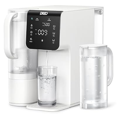 Dreo Reverse Osmosis Water Filter Countertop, 7-Stage RO Water Filtration System, Installation-Free, Reduce TDS, Water Filter Pitcher for Home, Kitchen, 3:1 Pure to Drain, WF511 Upgraded