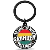 OEHEDOU Fathers Day Keychain Gifts For Grandpa Men Grandfather Birthday Gifts For Grandpas Happy Birthday Grandpa Gift Funny Gift For Grandpas Best Grandfather Birthday Present Ideas