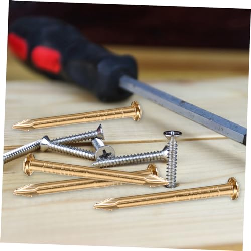 100 Piezas Clavos Decorativos Redondos de Latón para Muebles y Cajas DIY miniatura 6