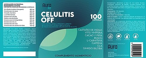 Anticelulítico Reafirmante Reductor Potente Efecto Intensivo | Celulitis Off | Elimina celulitis y piel de naranja | Hidratante | L-Carnitina + CLA + Ginkgo + Cafeina | 100 cápsulas blandas - imagen 4
