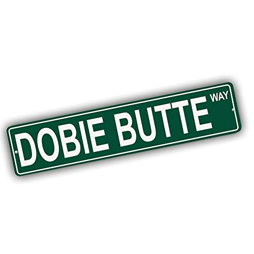 Brotherhood Aluminum Street Sign for Dobie Butte - Wyoming Man Cave Decor