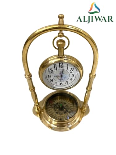 Reloj de escritorio de latón para transformar espacios de trabajo sobrios 4