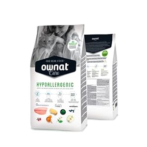 OWNAT Pienso para Gatos Hipoalergénico sin Cereales de Pescado (1,5 kg). Ownat para Gatos con Ingredientes Naturales sin Gluten, Alto en Proteínas Grain Free.