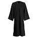 GraduationMall Toge Diplome Adulte Universitaire Tenue Graduation Robe Remise De Diplome Homme Femme Choir Robe Baptême Noir