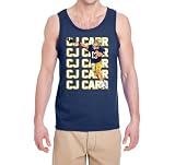 CJ Carr Text Pic Tank Top Adult 2XL Navy