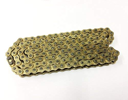 Cadena de transmisión resistente 428-126 color oro para Lexmoto Venom